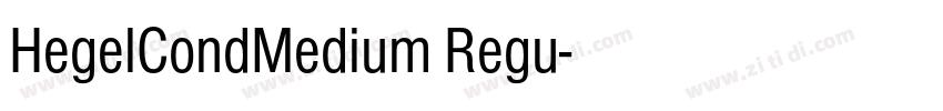 HegelCondMedium Regu字体转换